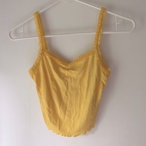 Yellow Lace Tank